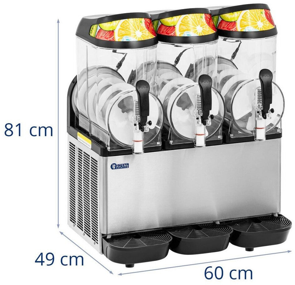 Royal Catering Slush-Maschine 3 x 12 L (RCSL 3/12A)