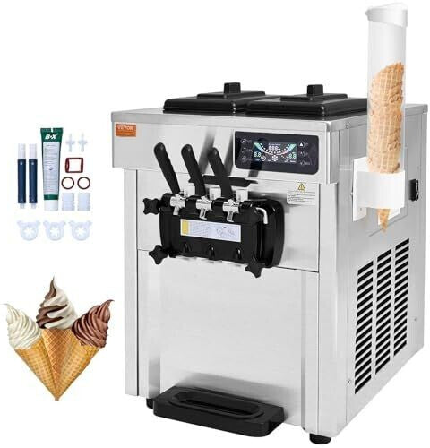 VEVOR Commercial Ice Cream Machine 5.5L*2