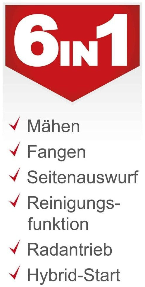 Scheppach MR225-61 inkl. 2Ah Akku + 2,4A Ladegerät + Motoröl