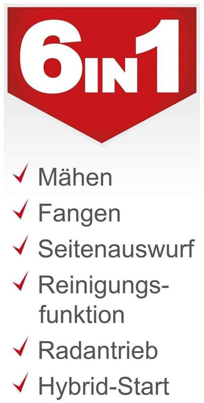 Scheppach MR225-61 inkl. 2Ah Akku + 2,4A Ladegerät + Motoröl