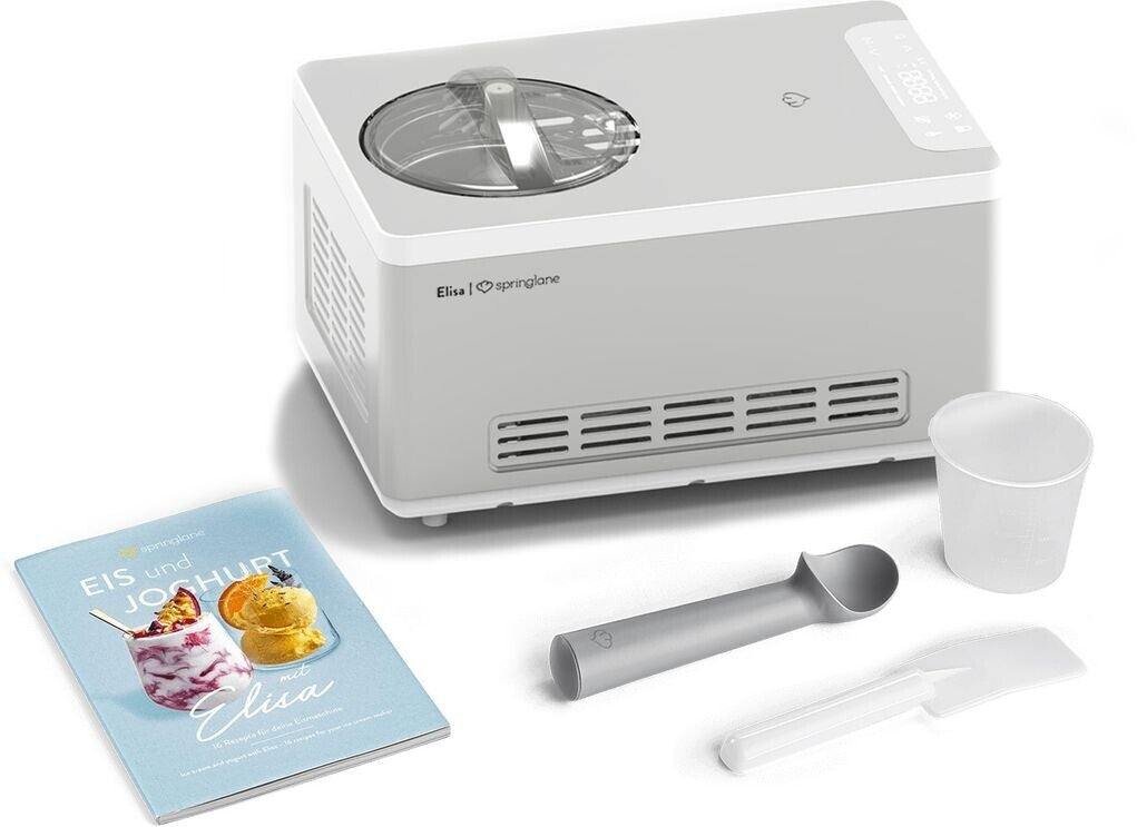 Springlane Elisa 2-in-1 Eismaschine und Joghurtbereiter silber