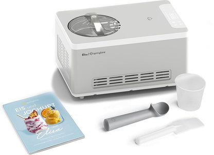 Springlane Elisa 2-in-1 Eismaschine und Joghurtbereiter silber