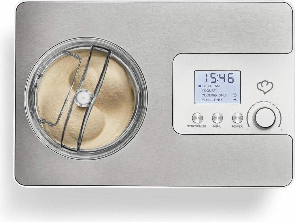 Springlane Elisa 2-in-1 Eismaschine und Joghurtbereiter silber