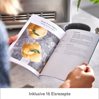 Springlane Elisa 2-in-1 Eismaschine und Joghurtbereiter silber