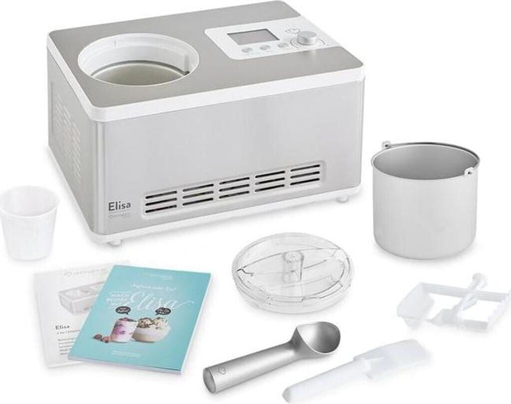 Springlane Elisa 2-in-1 Eismaschine und Joghurtbereiter silber